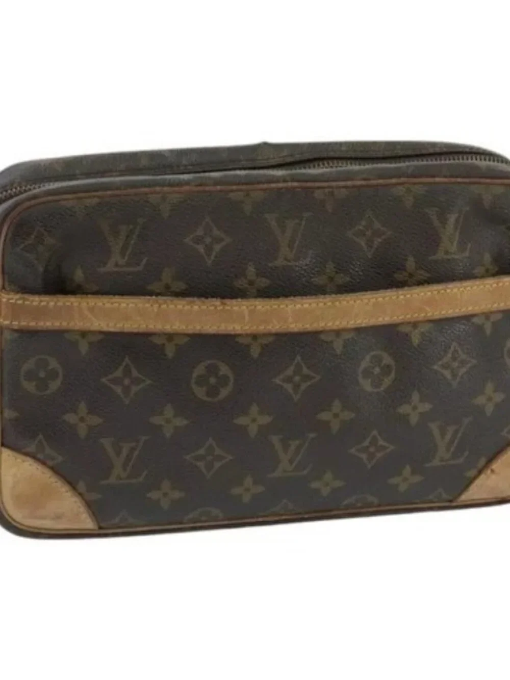 LOUIS VUITTON Monogram Compiegne 28 Clutch Bag M51845 LV Auth 97857